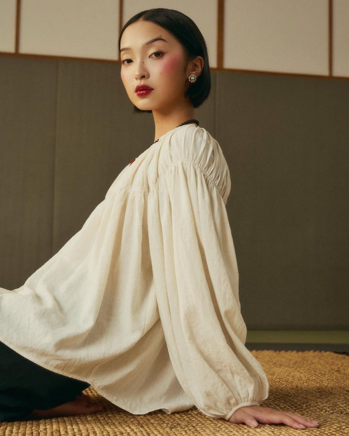 Alternative view of Áo Linen Blouse